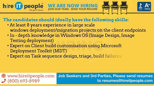 Microsoft Technologies Jobs | Windows OS Jobs, Folsom, CA | Job ID 31032 | смотреть онлайн