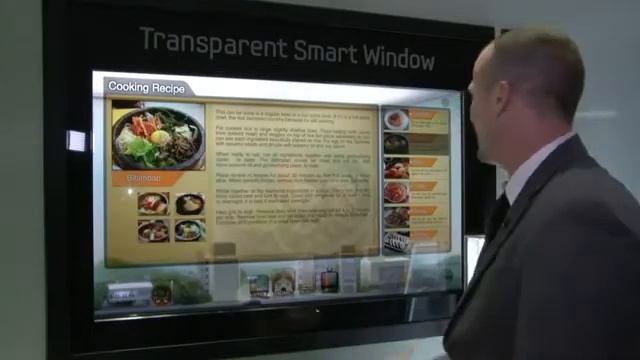 Samsung's Transparent Smart Window at CES 2012 смотреть онлайн