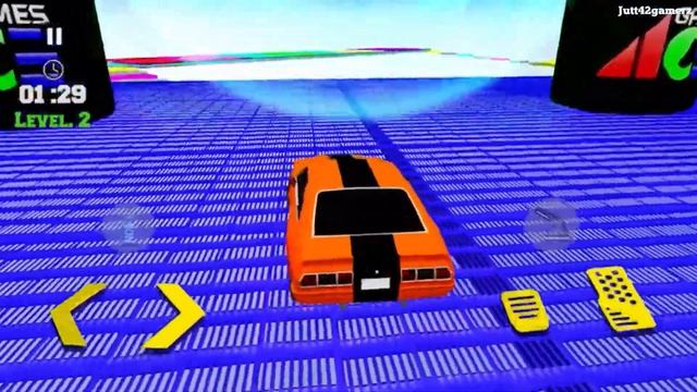 Impossible Stunt Sky Car stunt Parkour Ramp Best ios Android Gameplay #02 Jutt42 Gamerz смотреть онлайн