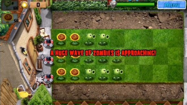 Plants vs zombies 3D 1 часть с 1-3 уровень день