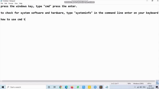 Windows 7/8/10, How to CMD use , Check System Hardware and Software Specification. смотреть онлайн