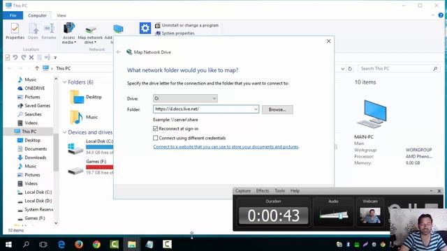 How to Map your Onedrive to Windows Explorer смотреть онлайн
