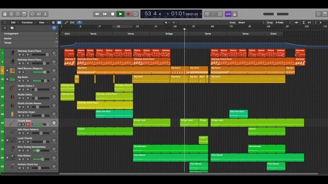 GarageBand and Logic Pro X tutorial project "On The Way" (Piano) смотреть онлайн