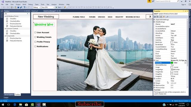 C#: UI Wedding Wire Ceremony Desktop Application part(1) смотреть онлайн