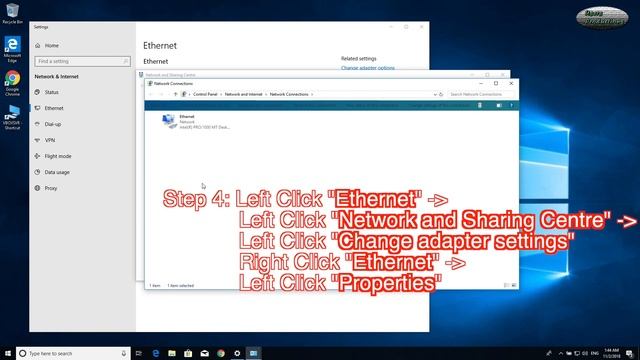 Installing and Configuring Windows 10 Set Google DNS смотреть онлайн