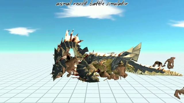 WEREWOLF VS GIANT ANIMAL UNIT, Animal Revolt Battle Simulator, ARBS