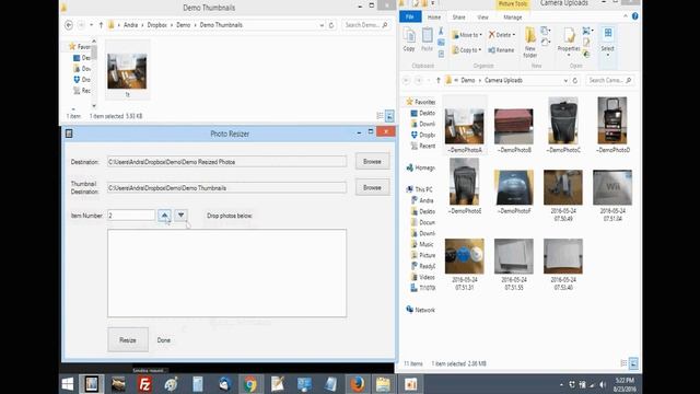Photo Renamer/Resizer Tool Demo смотреть онлайн