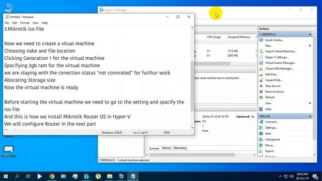 Mikrotik Router Configaration with Winbox in Hyper-V (Virtual Machine) смотреть онлайн