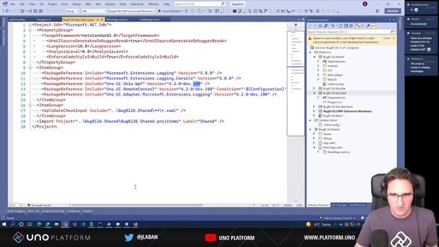 Uno Platform Live Coding: Debugging a Roslyn Analyzer issue and bringing C# to the Uno Playground смотреть онлайн