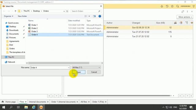 03 01 Creating and versioning files 1С:Document Management смотреть онлайн