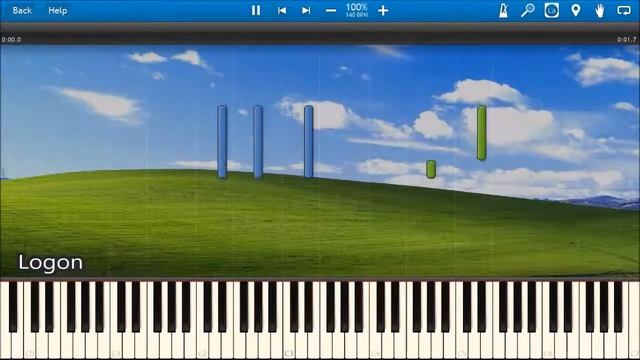 WINDOWS XP SOUNDS IN SYNTHESIA смотреть онлайн