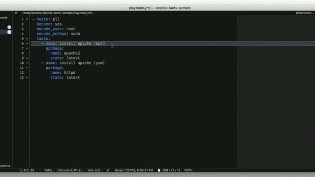 HOWTO: Using Ansible facts to make decisions in playbooks смотреть онлайн