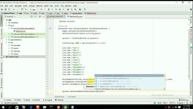 Spinner Tutorial in android Studio | Hindi | Android Studio | tech-Spider || смотреть онлайн