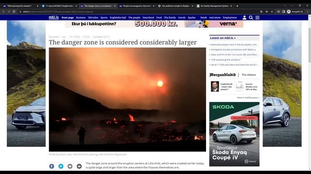 Large Danger Zone & People Advised to Close Windows Due to Dangerous Gas from Eruption смотреть онлайн