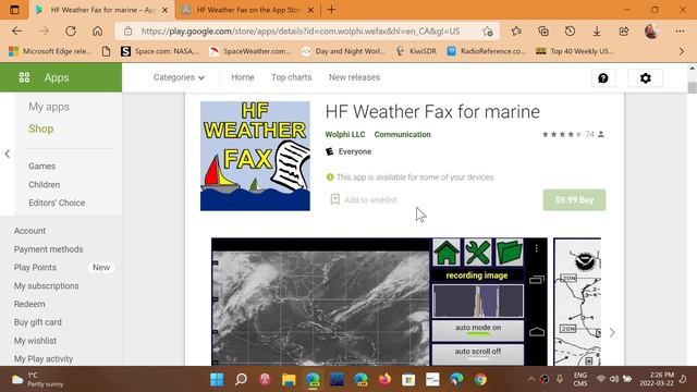 HF Weather Fax decoders for Android and IOS devices смотреть онлайн