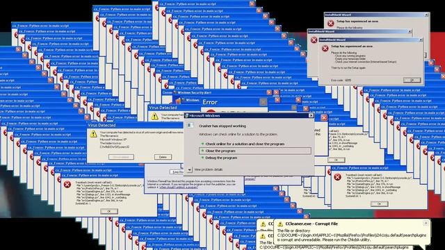 Cat Emoji gets a Windows XP Virus error and BSOD смотреть онлайн
