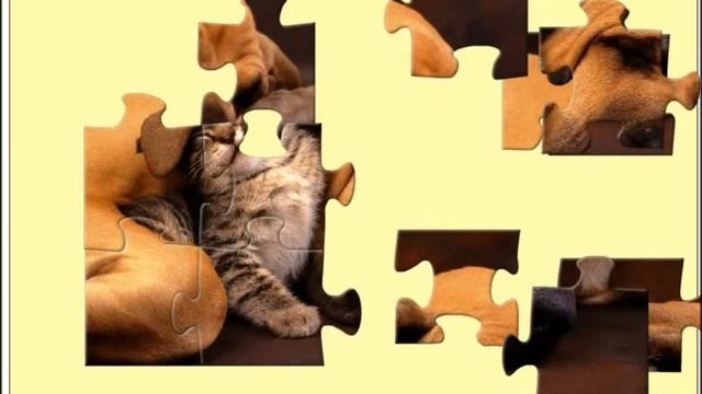 Cute Cat and Dog video-puzzle game for little Kids смотреть онлайн