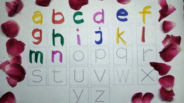 Learn to Write abcd 🌷🌺💐🌹🍎🍌🍦 | एबीसीडी लिखने की वीडियो | Small Letters | Alphabet Writing смотреть онлайн