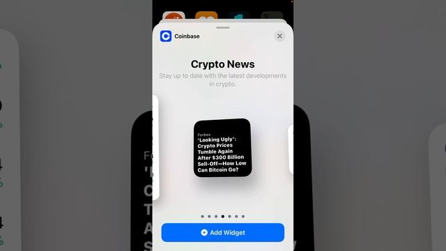 How to ADD COINBASE WIDGET on iPhone? смотреть онлайн