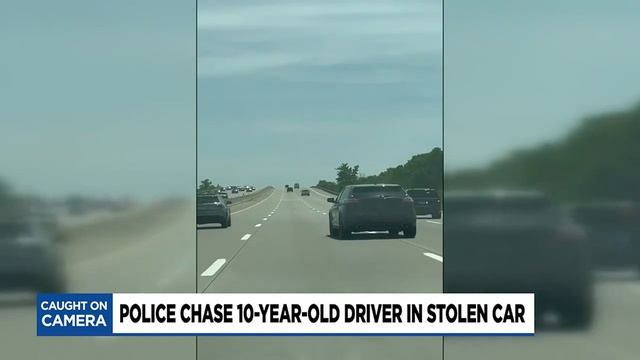 VIEWER FOOTAGE: Police chase 10-year-old driving stolen car, MSP says смотреть онлайн