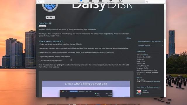 DaisyDisk Version 4.0 смотреть онлайн