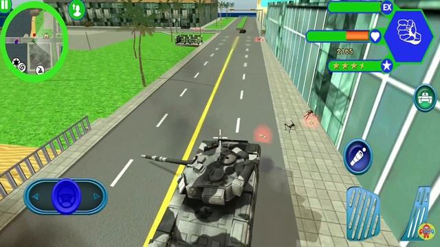 Miami Police Crime Vice Simulator #10 - Tank and Helicopter at Army Base - Android Gameplay смотреть онлайн