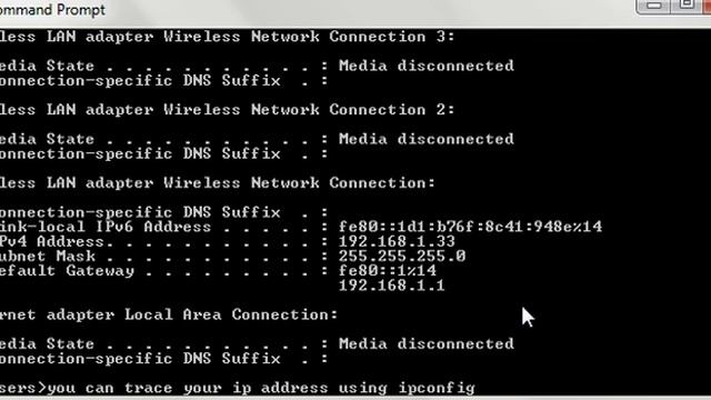 how to trace your IP Address Using Command Prompt смотреть онлайн