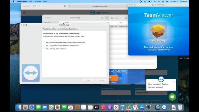Teamviewer Installation on a Mac смотреть онлайн
