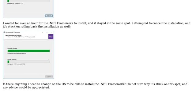 DevOps & SysAdmins: .NET Framework 4.7.2 stuck on installation and roll back on Windows Server 2016 смотреть онлайн