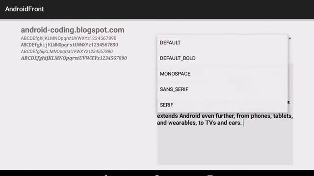 Android coding example to set fonts смотреть онлайн