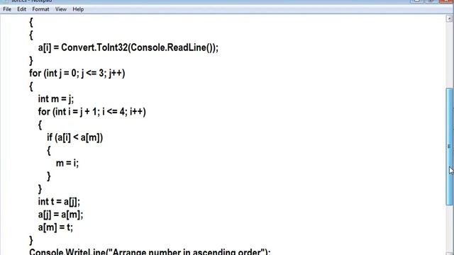 Arrange numbers in ascending order using selection sort смотреть онлайн