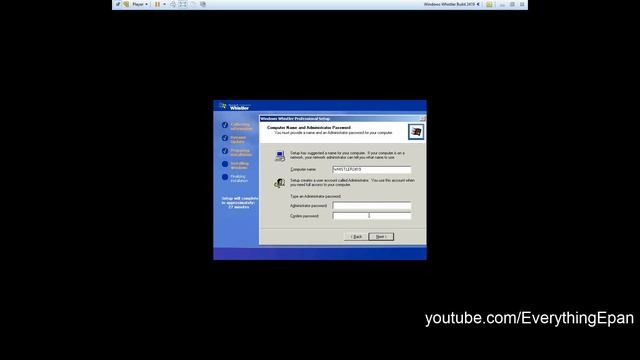 Windows Whistler Build 2419 - Installation in VMware смотреть онлайн
