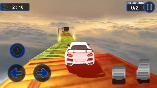 Impossible Car Stunt Racer - Car racing on impossible track - ios Gameplay #1 смотреть онлайн