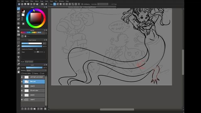 axolotl mermaid medibang paint смотреть онлайн
