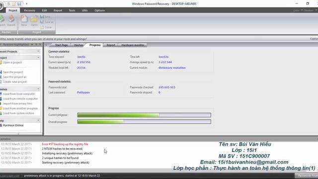 Bài 4: Công Cụ Pwdrump смотреть онлайн