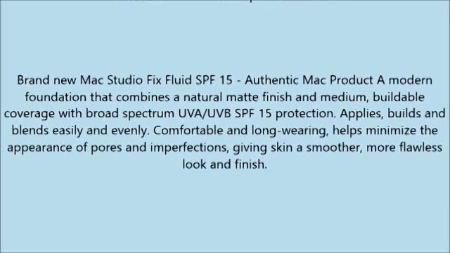 MAC Studio Fix Fluid spf 15 ~ NC45 смотреть онлайн
