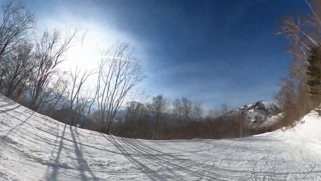 [4K30P.Reframed] 2021.02.14 Takatsue ski resort, Top to Bottom part.1, mountain top to middle смотреть онлайн