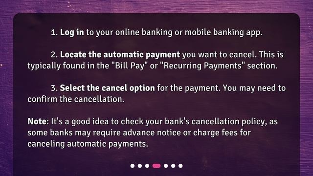 How do I stop automatic payments from my bank account? смотреть онлайн