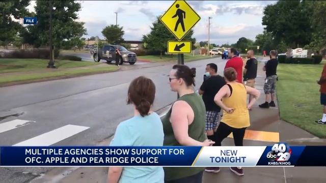 NWA law enforcement agencies to show support at Officer Apple procession смотреть онлайн