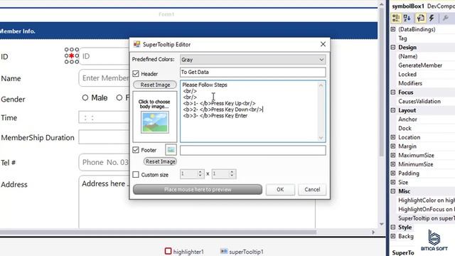 how to use Super tool tip and Highlighter in Dot net bar смотреть онлайн