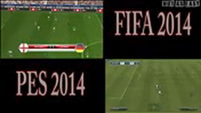 Pro Evolution Soccer 2014 Vs Fifa 2014 Gameplay Comparison [ Full HD ] смотреть онлайн