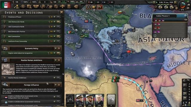 Hearts of Iron IV - Playing Italy on Elite (Part 2 - Discord Down Below) смотреть онлайн