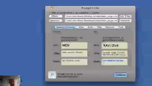 FFMpegX unter Mac OS X смотреть онлайн