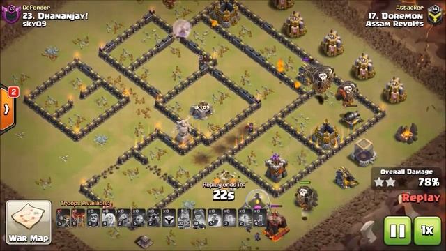 High Percent TH10vTH11 2 Star | TH-9 Queen Walks | ICWL- Assam Revolts | Clash of Clans смотреть онлайн