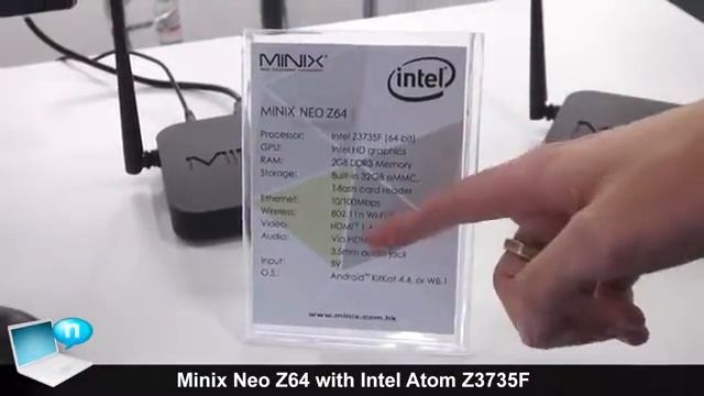 Minix Neo Z64 with Intel Atom Z3735F and Android Windows 8 1 смотреть онлайн