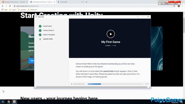 Installing Unity 3D Using Unity HUB смотреть онлайн