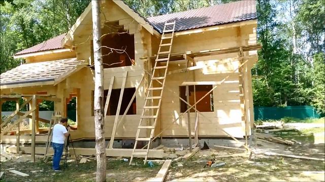 Дом из клееного бруса 250м2 смотреть онлайн