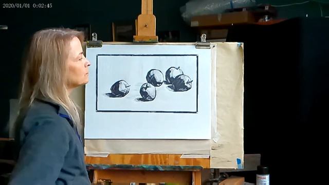 Project 1: Notan Apple Design in 3 Values, Part II A смотреть онлайн