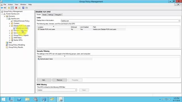 How to Disable Run Command in windows server 2012 R2 using Group Policy смотреть онлайн