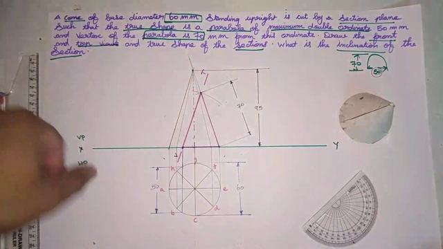 engineering graphics Tamil|section of solids|cone смотреть онлайн